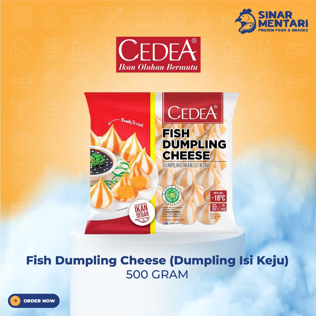 CEDEA Fish Dumpling Cheese / Dumpling isi Keju 500 gram