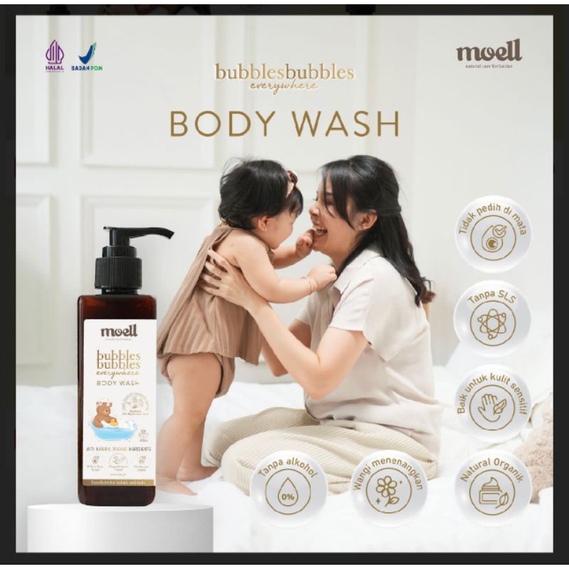 Moell bubbles bubbles every where body wash