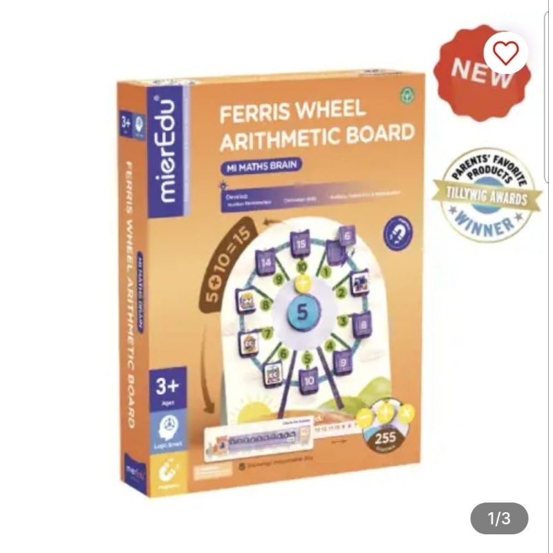 Mieredu Set Mainan Ferris Wheel Arithmetic Board