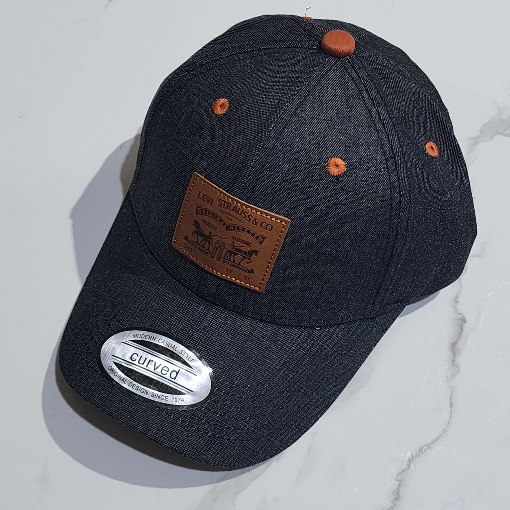 Topi Denim Levis Kulit