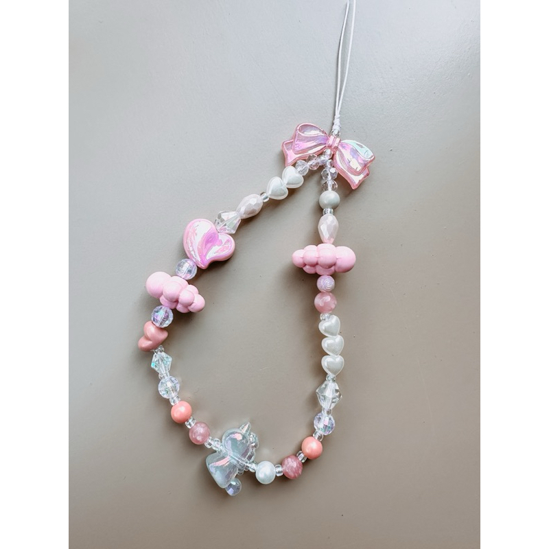 pretty pink phone strap