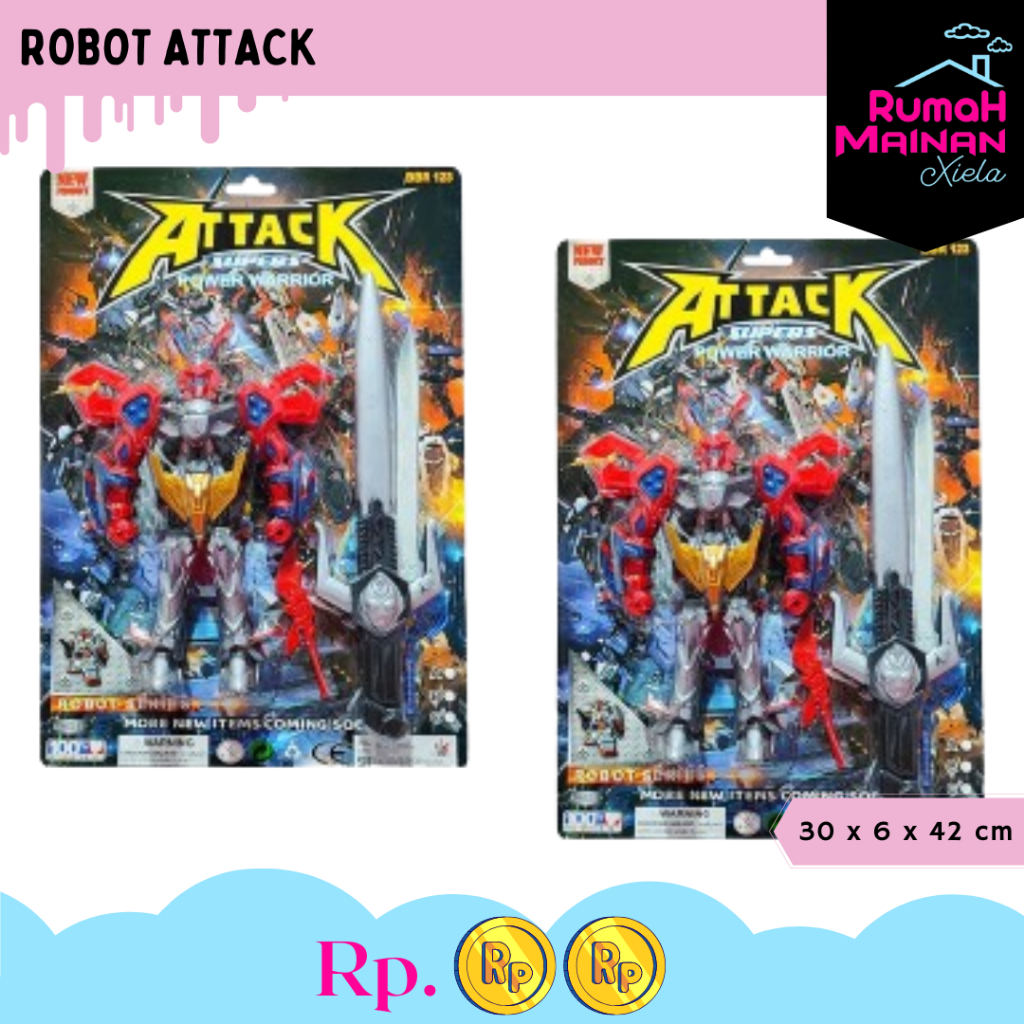 [RMX] ROBOT ATTACK - MAINAN ROBOT POWER WARRIOR SUPER