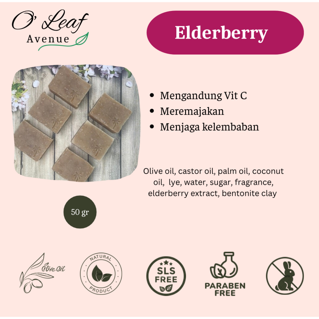OLA - Sabun Elderberry Soap bar