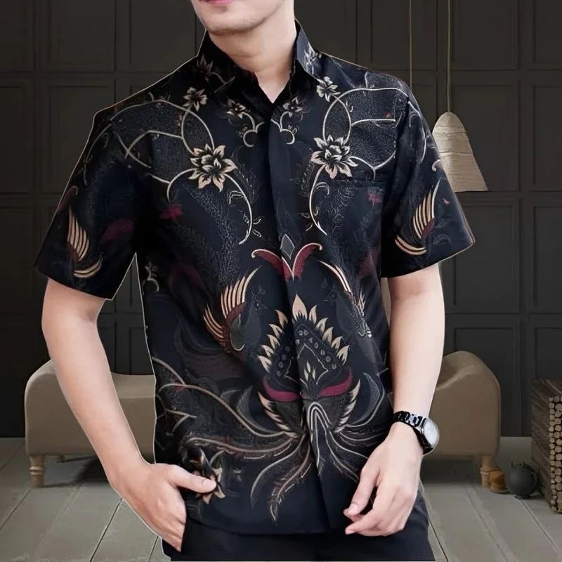 KEMEJA BATIK PRIA LENGAN PENDEK
