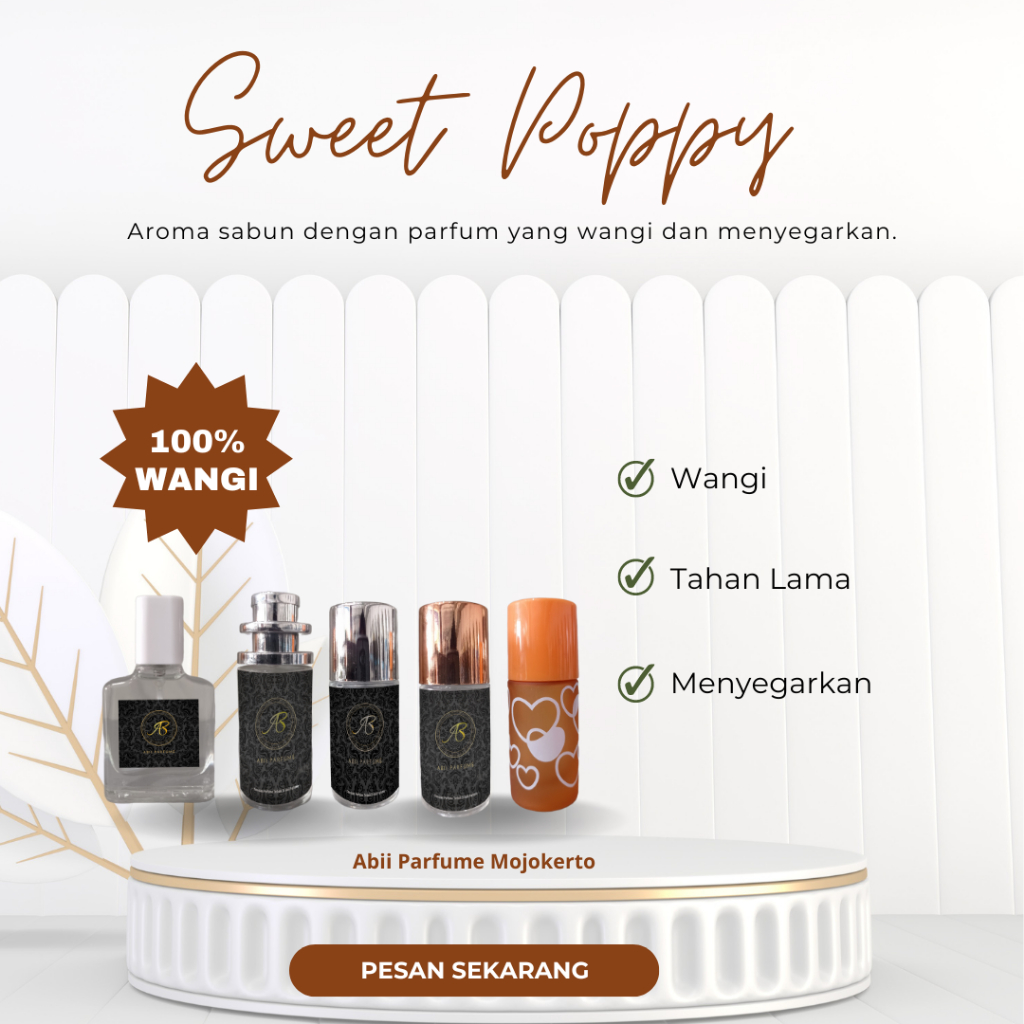 Parfume Sweet Poppy botol kaca 20ml