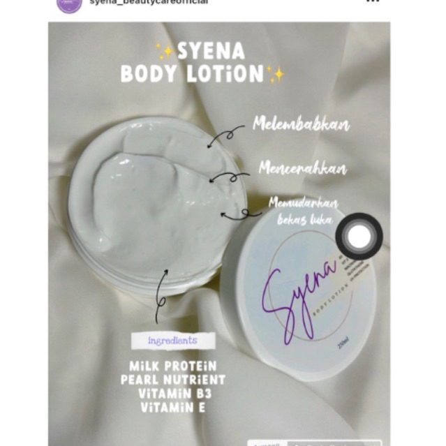 Syena body lotion