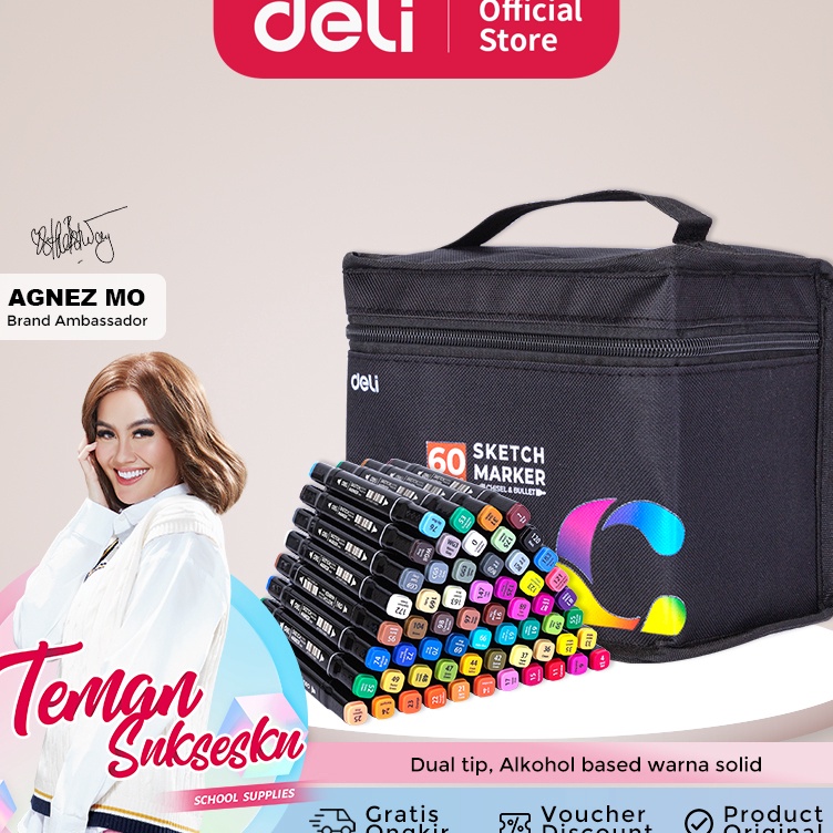 KODE H94X Deli Sketch Marker 2 Tip E786