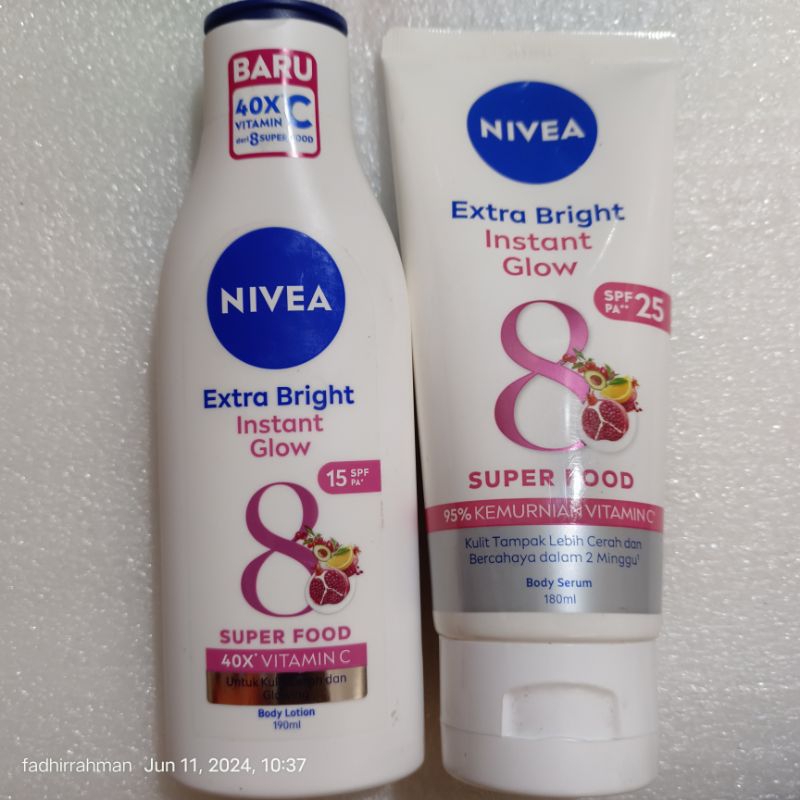 nivea instant glow series