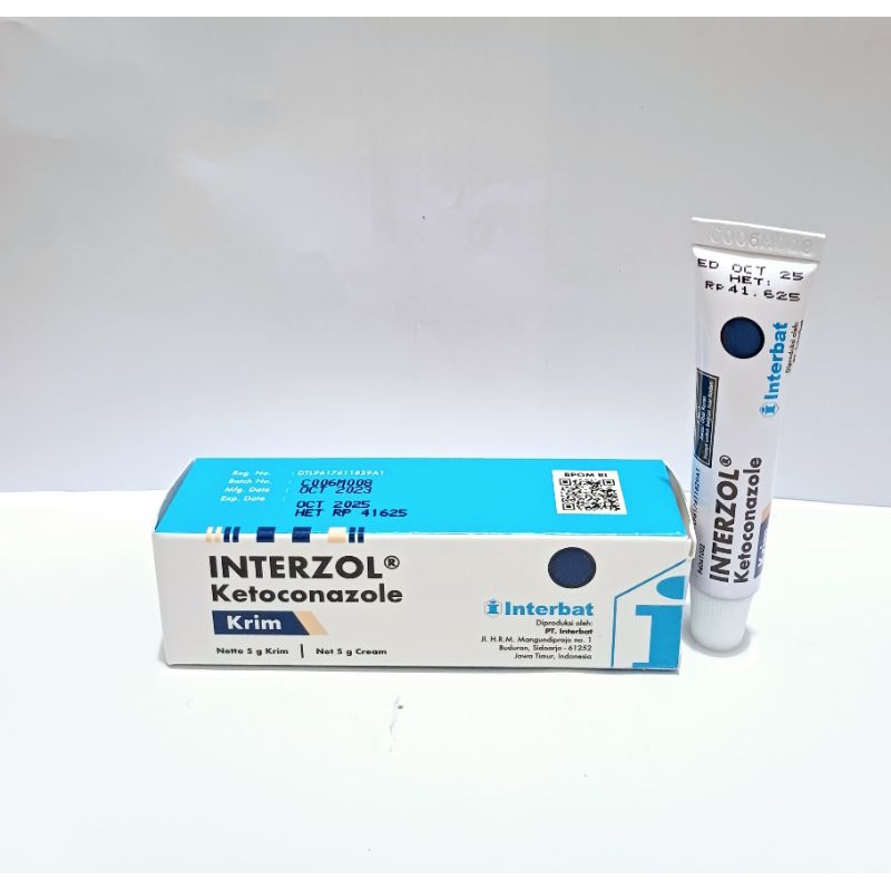 Interzol Cream 5gr (Ketoconazole 2%)