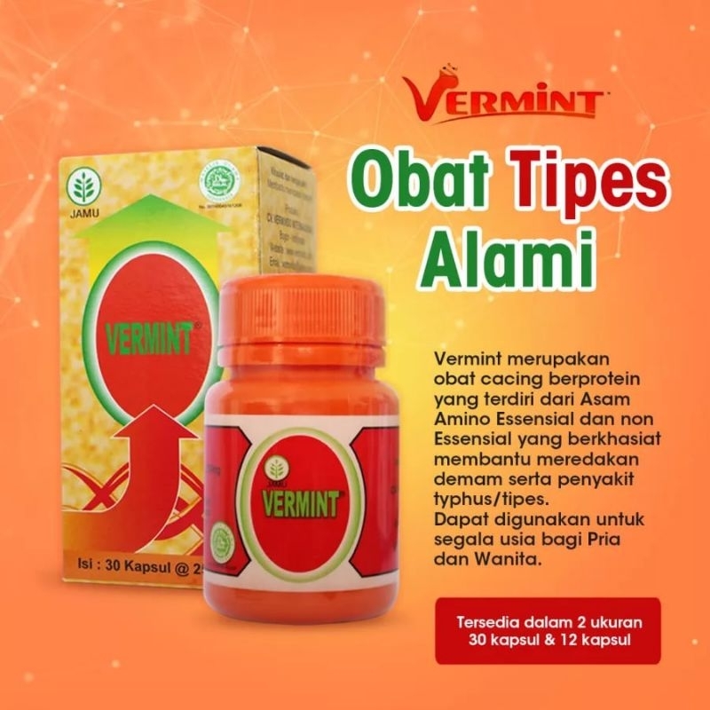 Vermint Kapsul Cacing isi 30 dan 12