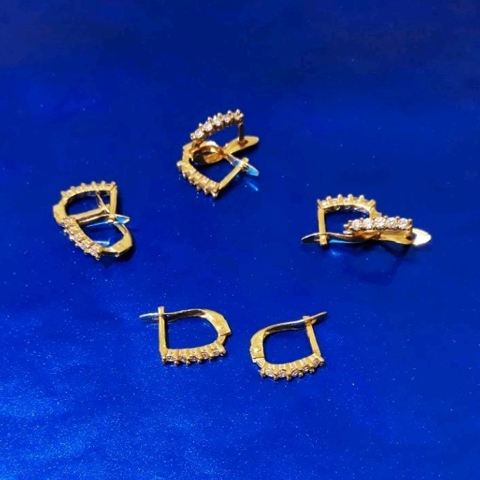 Anting Jepit Listring Mata (Perak 925)