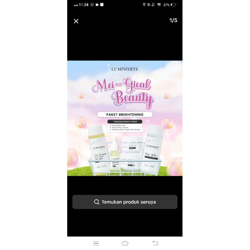 lumiwhite  paket brighthening