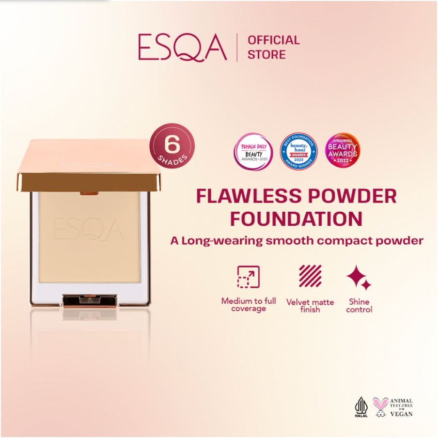 ESQA - Flawless Powder Foundation Vanilla