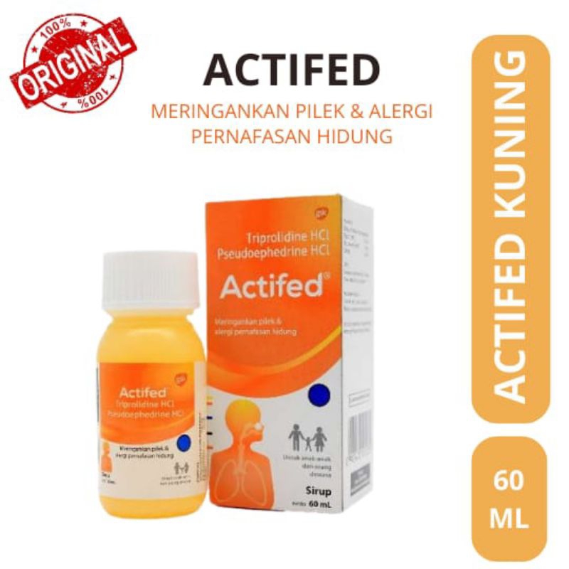 ACTIFED SYRUP KUNING - 60 ML