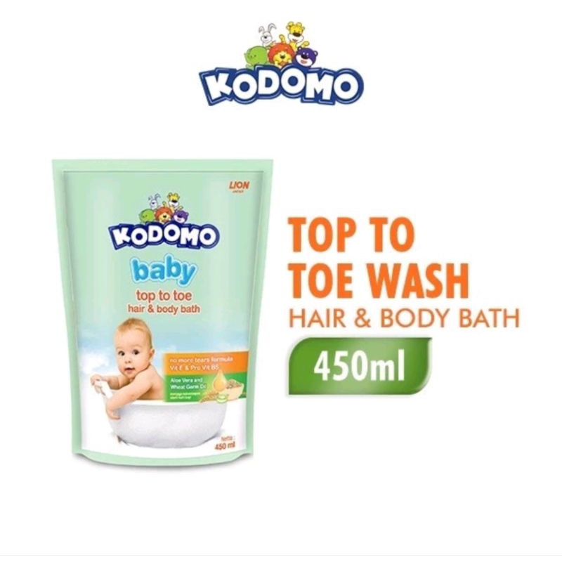 Kodomo Top To Toe Refill 450ml