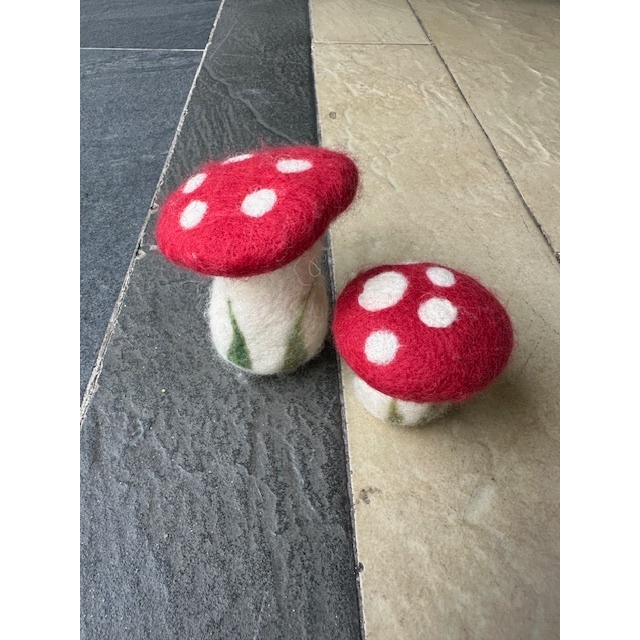 Needle Felted Toadstools