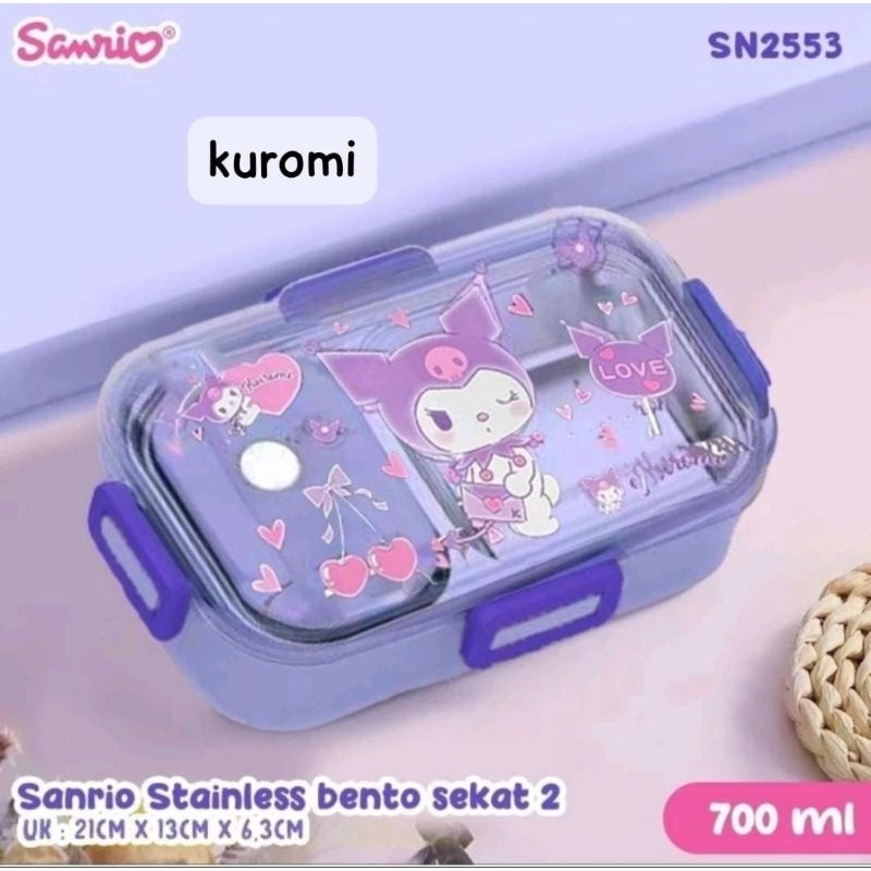 SANRIO LUNCHBOX STAINLESS 2 SEKAT
