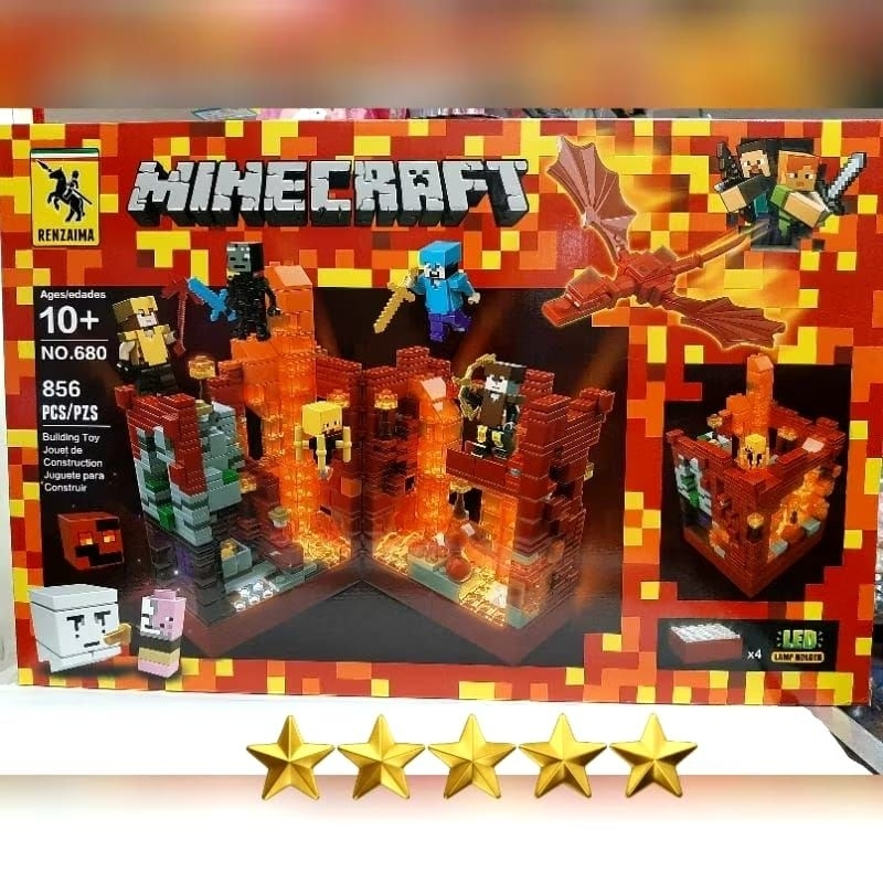 Mainan brick my world 680 minecraft bricks murah