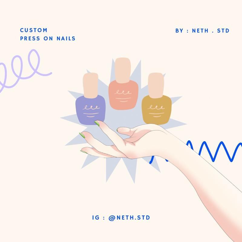 [Neth.Std] custom press on nails