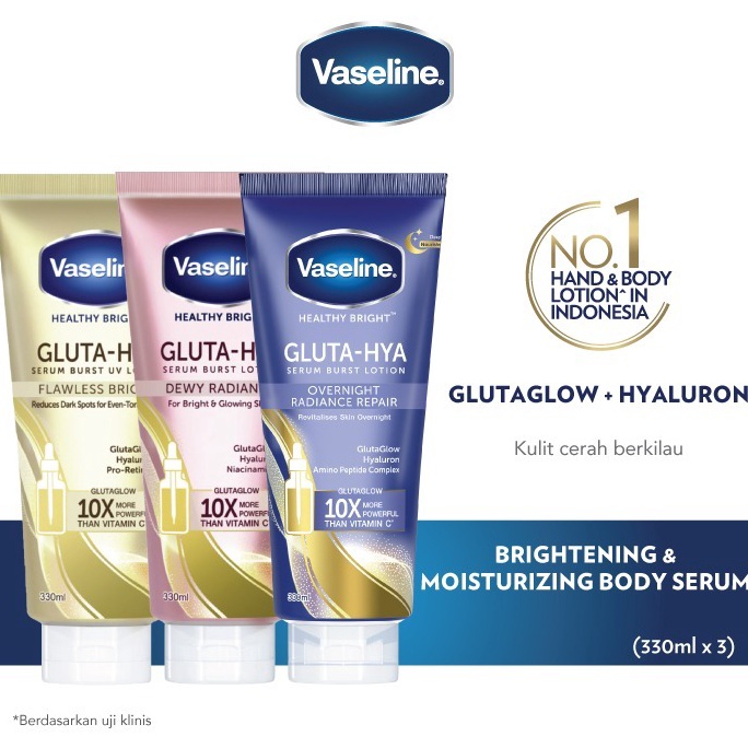 Buy Vaseline Gluta Hya 33ml Multi Pack r Y2J9