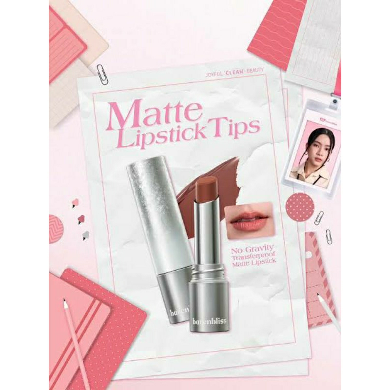 BARENBLISS No gravity transfeerproof matte lipstik