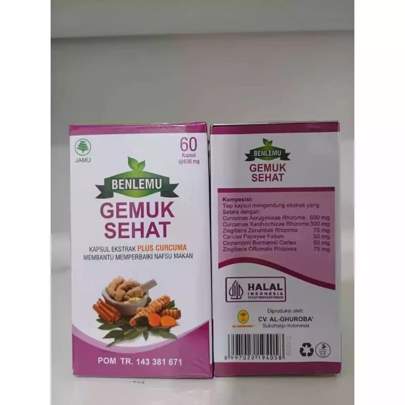 Kapsul Gemuk Sehat (1Botol @60Kapsul)