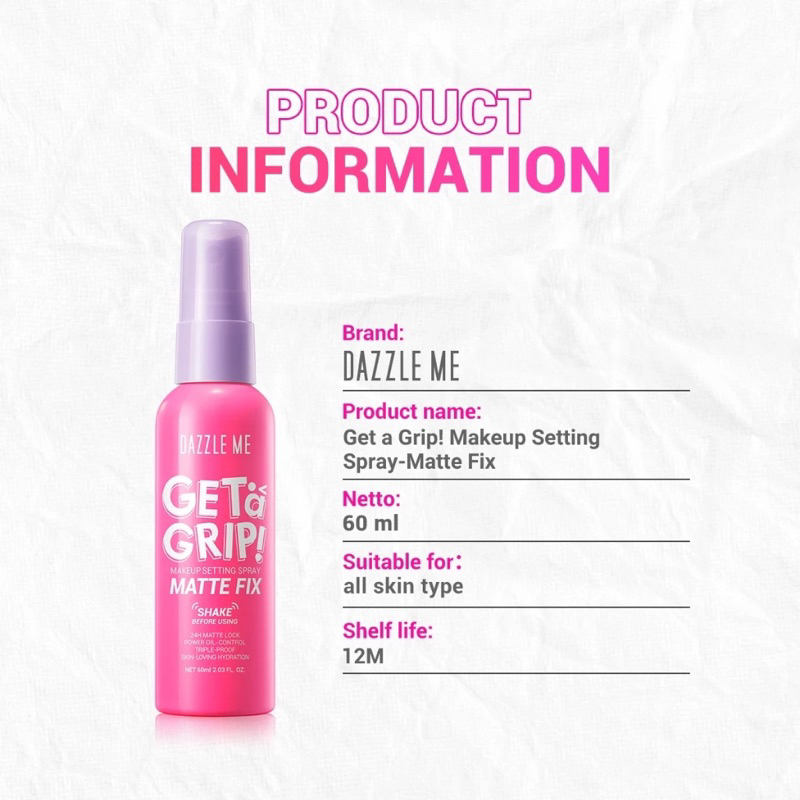 DAZZLE ME SETTING SPRAY MATTE FIX