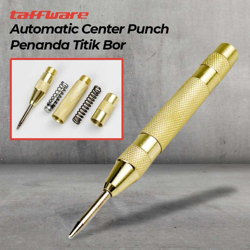 TAFFWARE Automatic Center Punch Penanda Titik Bor