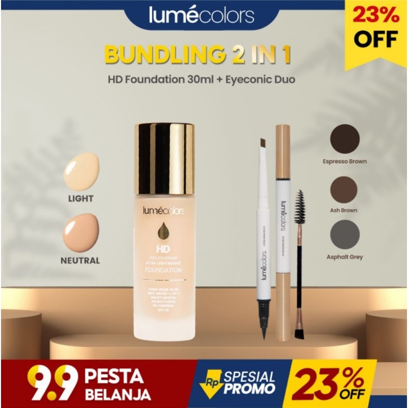 LUMECOLORS HD Foundation Full Coverage 30ml