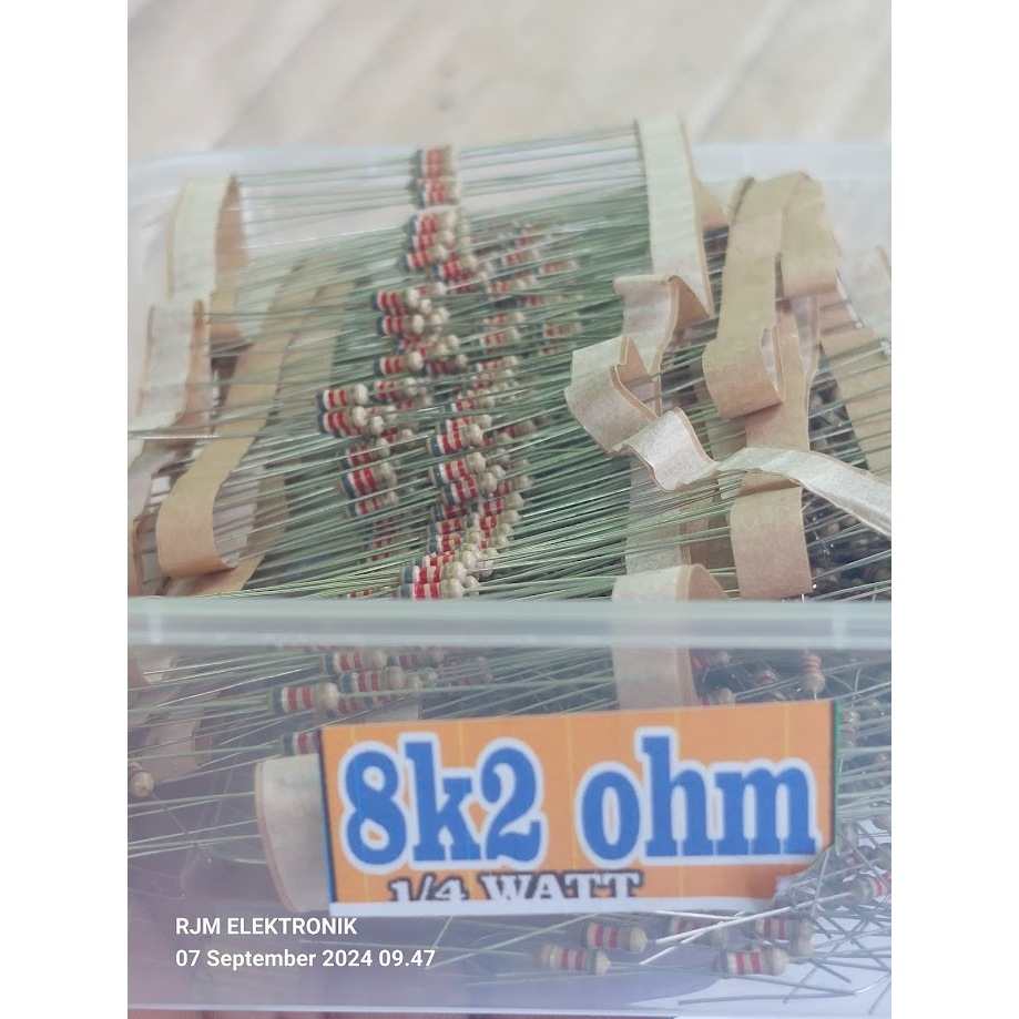 10 pcs resistor 1/4 watt 8k2 ohm
