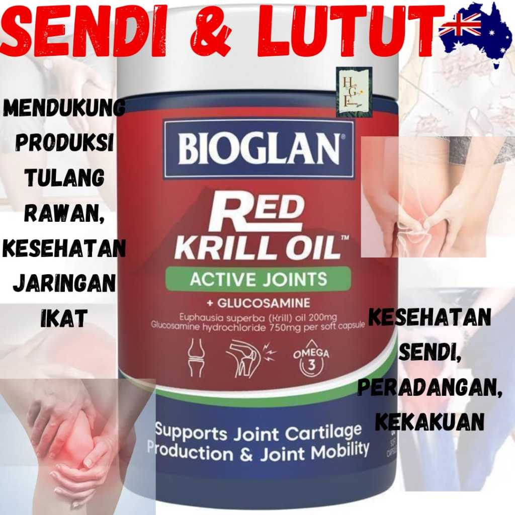 Bioglan Red Krill Oil Active Joints 60 Soft Capsules