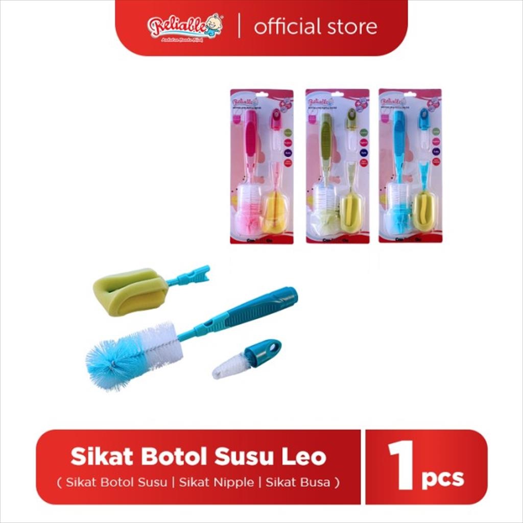 Reliable Sikat Botol Dot Lurus - Set Busa Leo