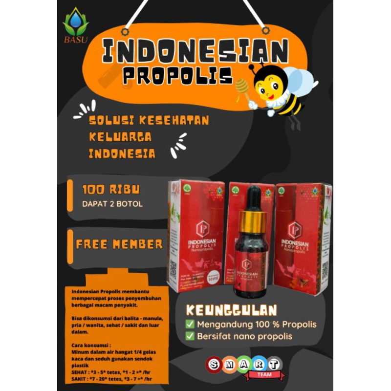 Paket 2 botol Indonesian Propolis BASU