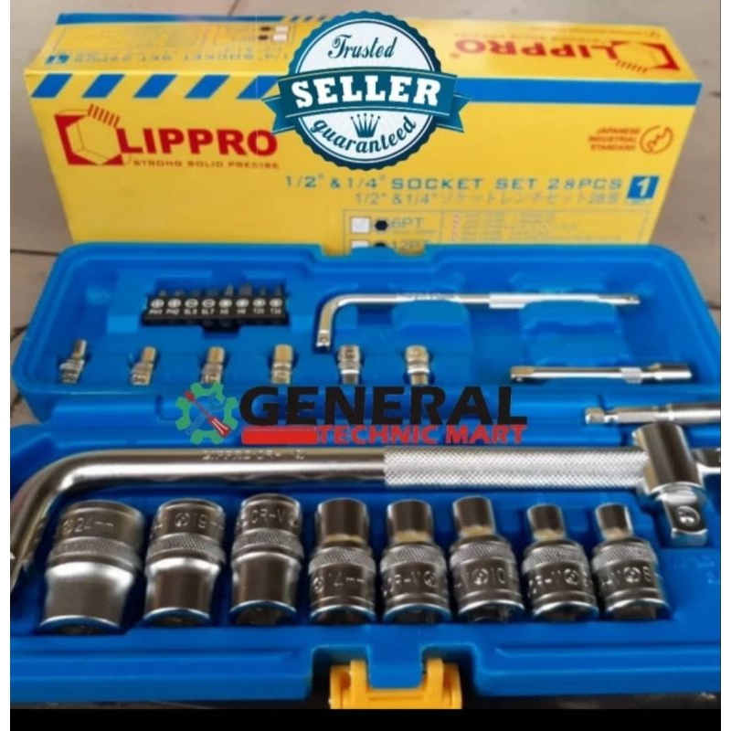 LIPPRO kunci set 28pcs 1/2"