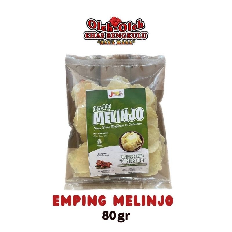 Emping melinjo bulat /isi 80gram