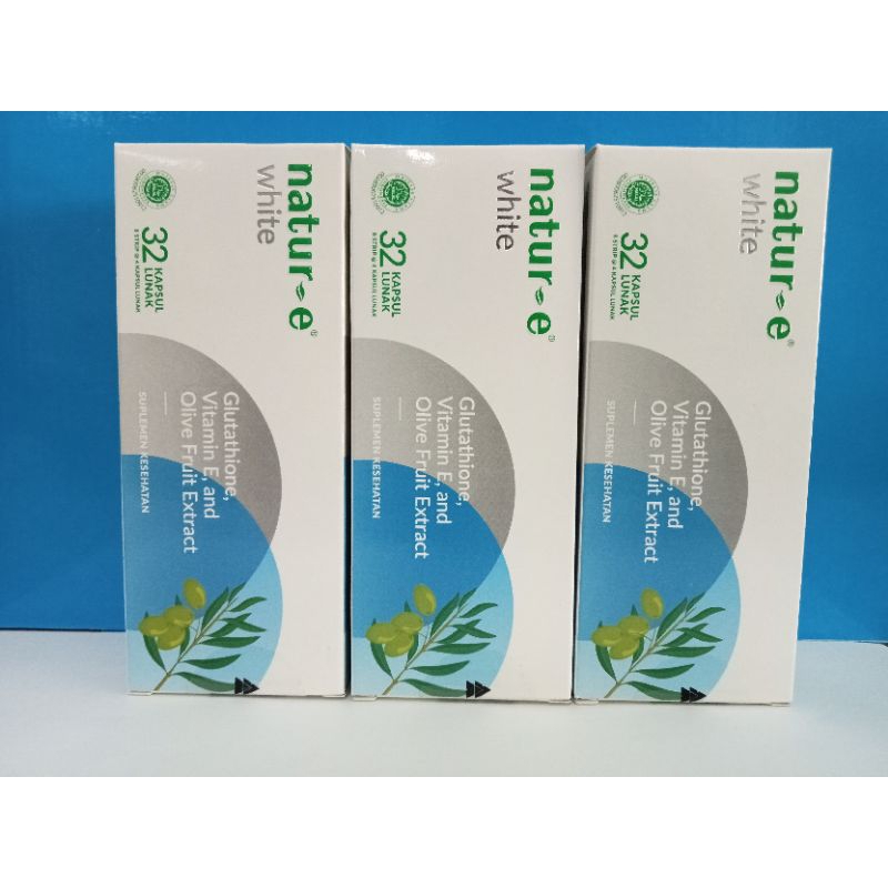 Natur E White Vitamin E Glutation 32 Kapsul dan 16 Kapsul