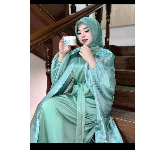 set shimer tanpa pasmina