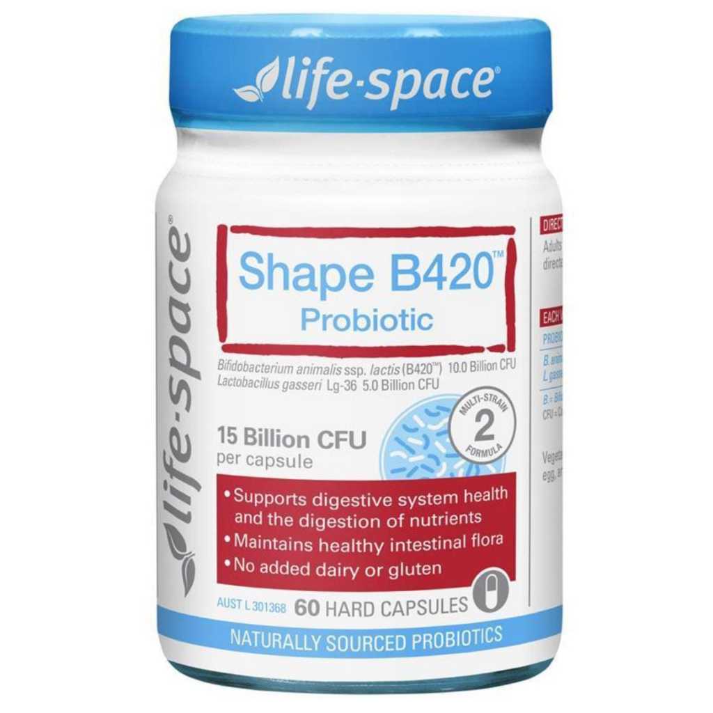 life space shape b420 probiotic 60 capsules