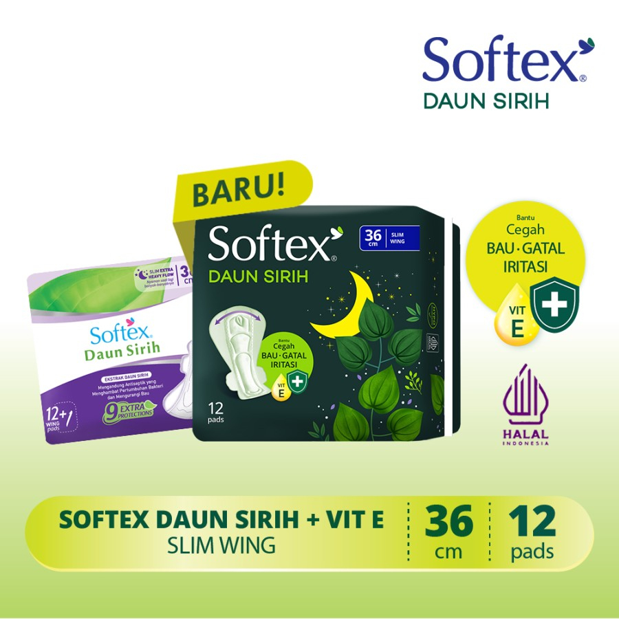 SOFTEX DAUN SIRIH HEAVY FLOW 36CM