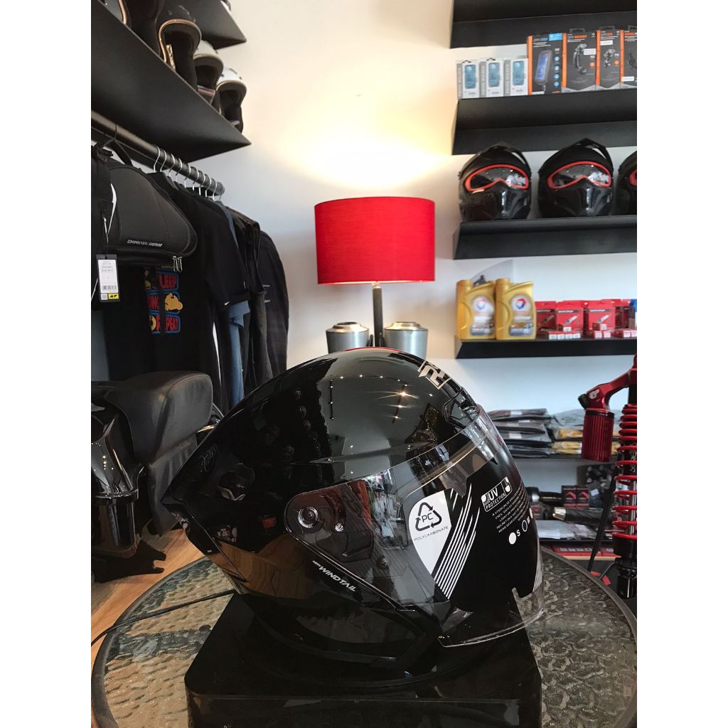 Helm RSV NEW Windtail Solid Half Face Single Visor