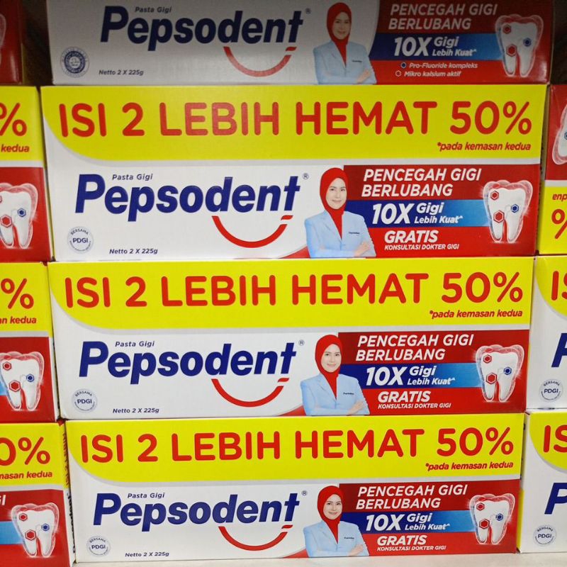 Pepsodent white 2x225 gr