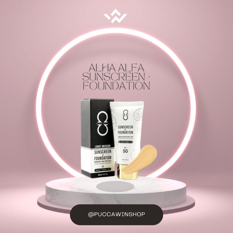 Alha alfa sunscreen + foundation