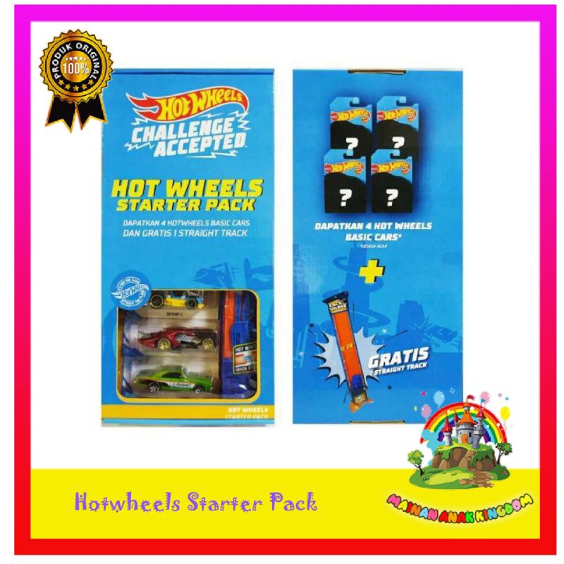 Hotwheels Starter Pack Challenge Accepted - Original Mattel