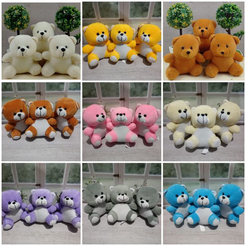 SR25 - BONEKA MINI 15CM BONEKA BUKET/BONEK TEDYBEAR 15CM