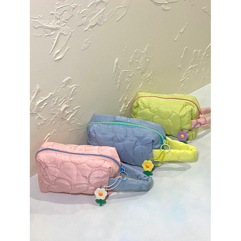 Puffy Flower Pouch | Pouch Makeup/Aksesoris