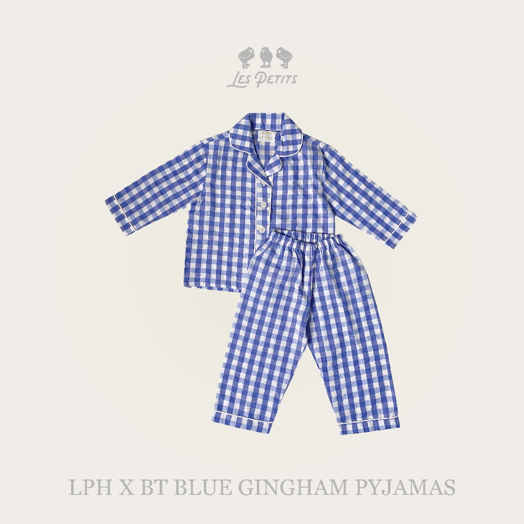 LPH x BT BLUE GINGHAM PYJAMAS