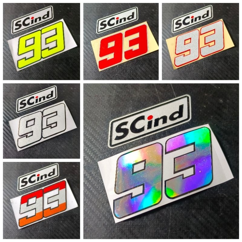 STIKER CUTTING NO BALAP 93