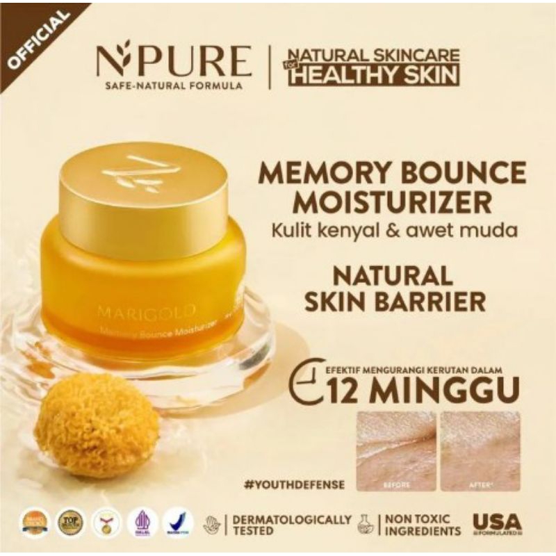 Npure Marigold Memory Bounce Moisturizer 30gr