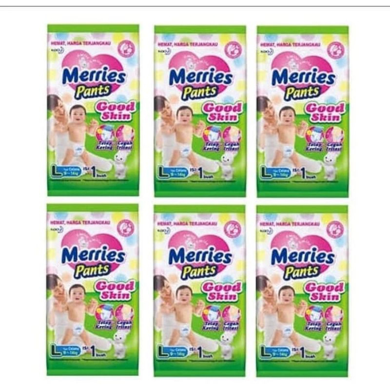 Popok Merries per renceng (6pcs)