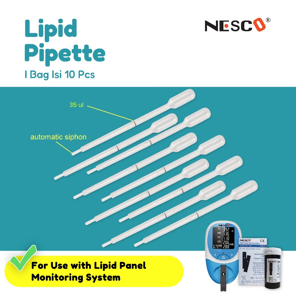 Nesco Lipid Panel Pipettes (10pcs/bag)